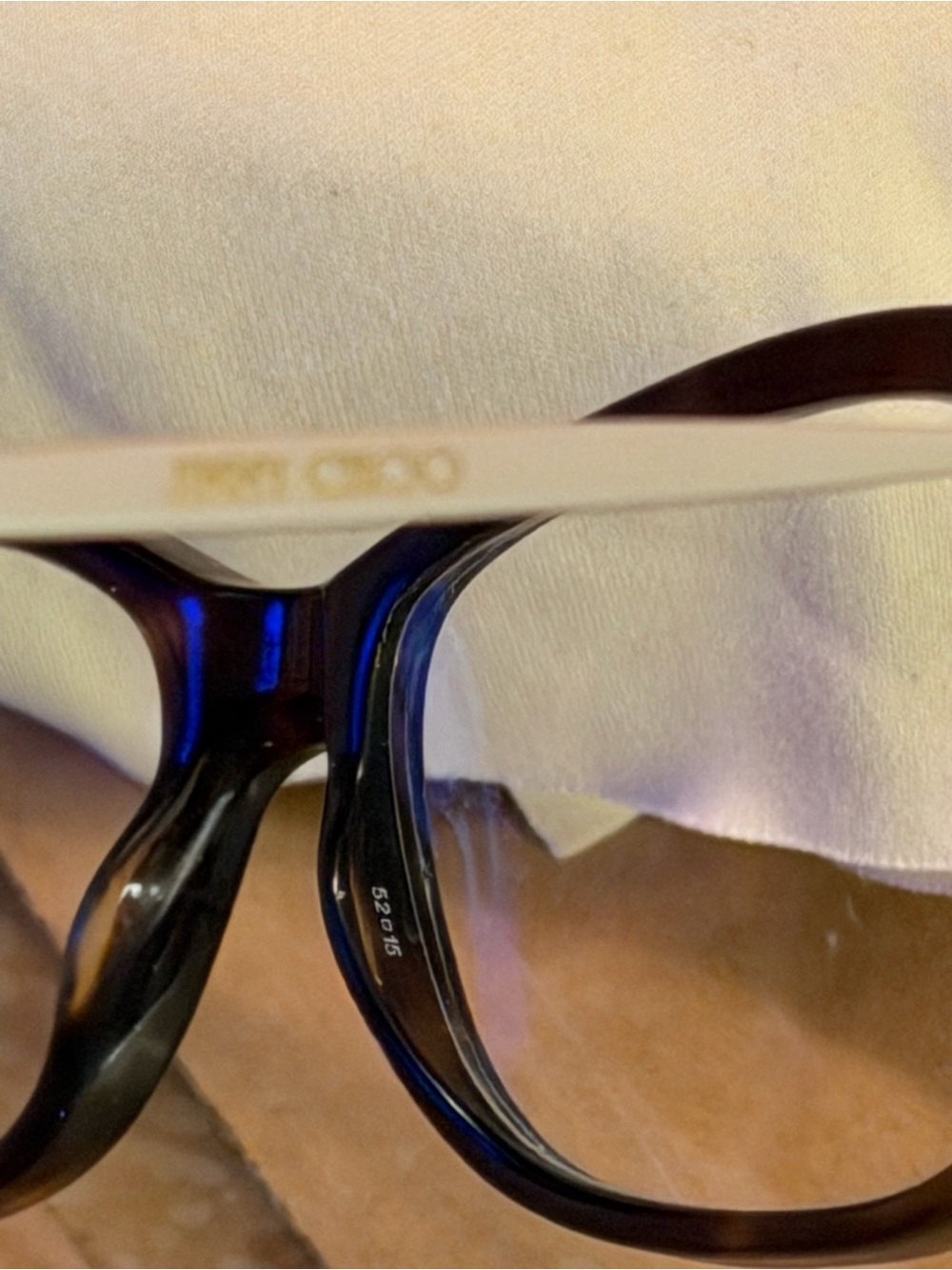 Jimmy Choo Women's Black Eyeglasses - Classic Rectangular Frame - Picture 4 of 9